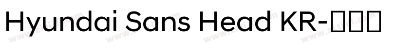 Hyundai Sans Head KR字体转换
